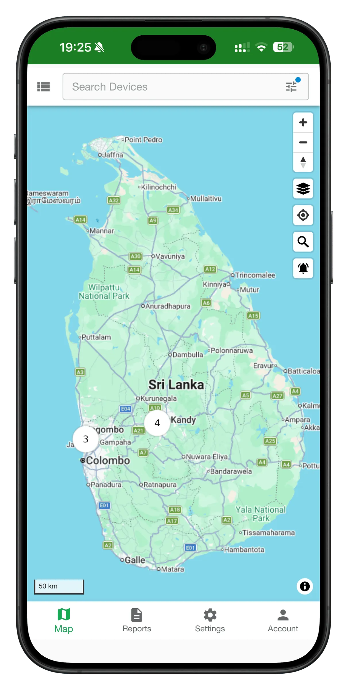 Mobile Access (iOS & Android) - Wegashine app on a phone